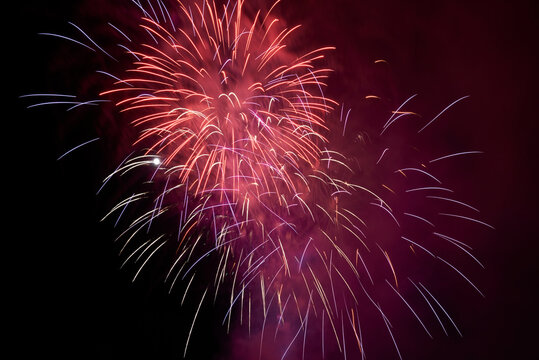 Fireworks at night