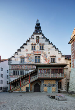 Germany, Bavaria, Swabia, Lindau, View of old town hall