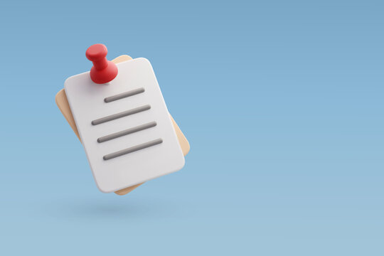 pin, Represents note, Reminder, Message, Announcement and Information management concept.
