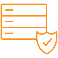 Data Protection Line Icon Style © maryam