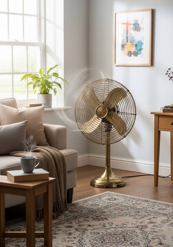 Vintage electric fan interior