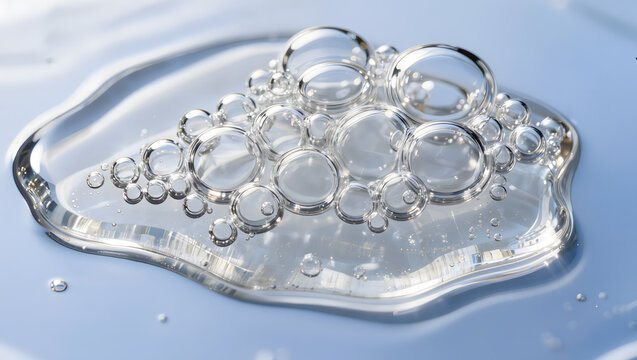 Hyaluronic acid microbubble gel for deep hydration and moisture barrier support