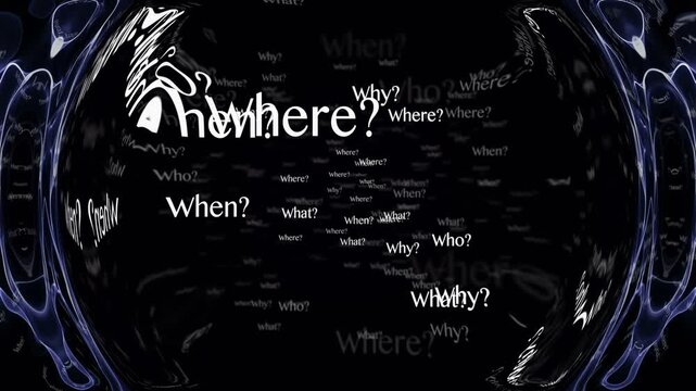 FIVE FW, ANY QUESTION Keywords, Animation, Background, Loop
