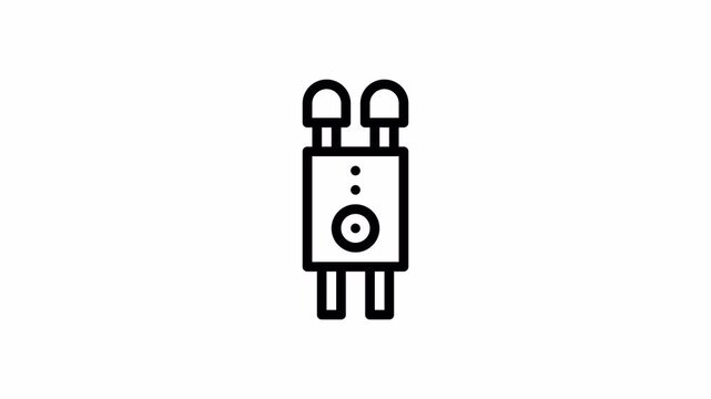 infrared sensor minimalist stroke animation