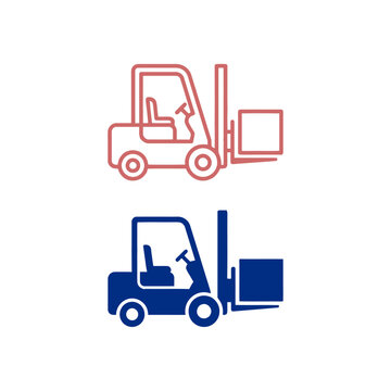 vector illustration of Forklift lifting boxes in warehouse setting Vector, illustration , Labour Day, Happy Labor Day, Labor Day, Labour day icons set