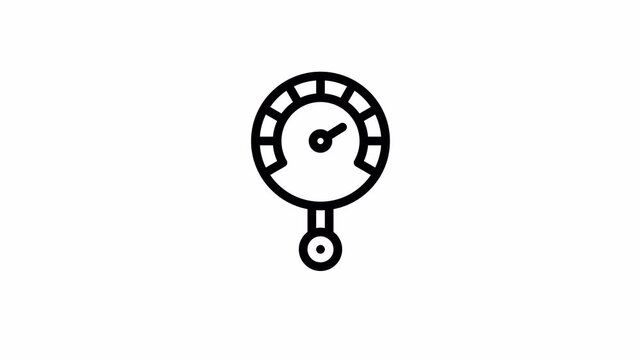 pressure sensor minimalist stroke animation
