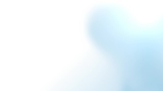 Soft blue and white gradient background. 2d animation