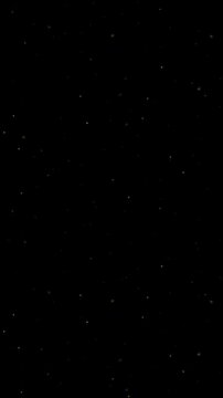 Starry night sky with twinkling stars. 2d animation