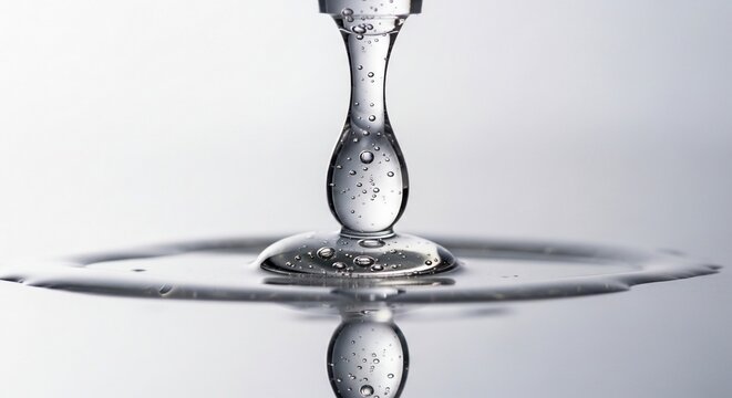 Water drop with reflection