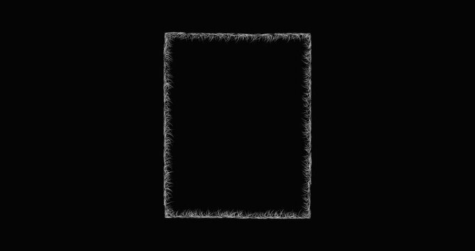 Sketch Linn outline map animation - smooth progressive reveal