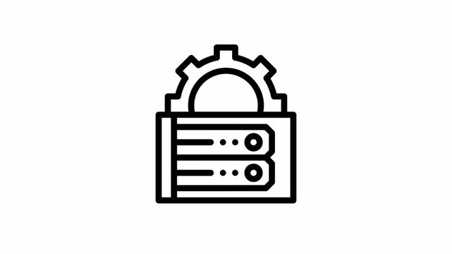 Server Configuration minimalist stroke animation