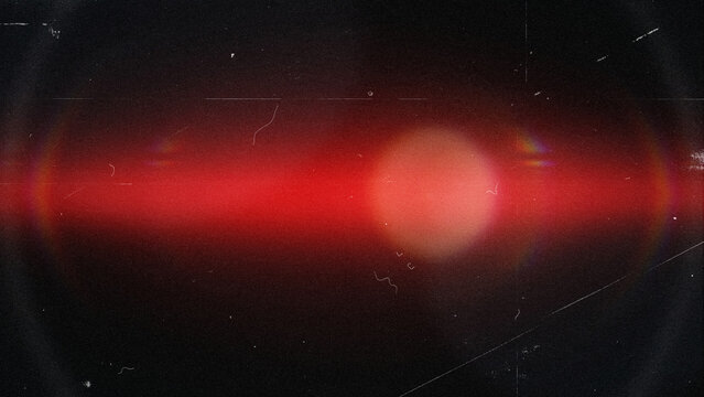 Vintage Red Film Light Leak Texture with Scratches and Grain Overlay