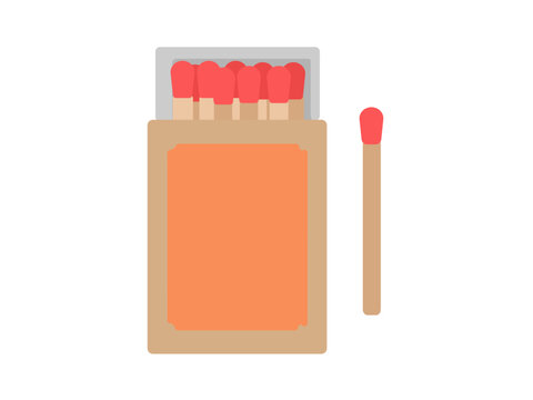 マッチ棒　イラスト
