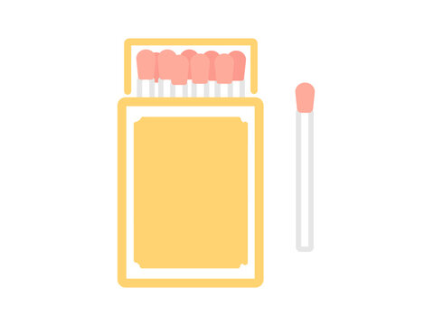 マッチ棒　イラスト
