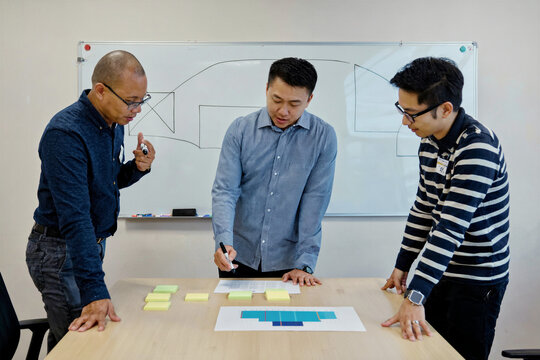 Professional Team Collaborating on AI Governance Strategy