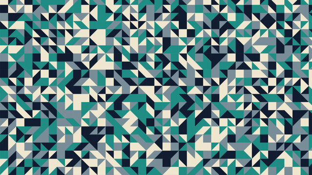 Abstract geometric pattern with teal