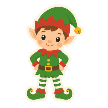 santa's elf  vector illustration