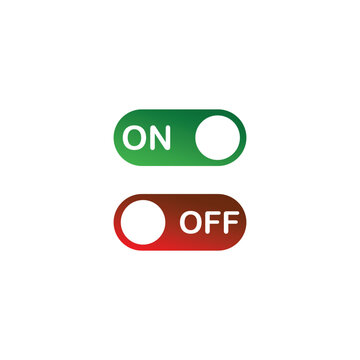 Modern 3D Toggle Switch Button icon. Power on and off Control Symbols for Modern Interfaces. power switches and shutdown symbols isolated on white background. vector illustration.