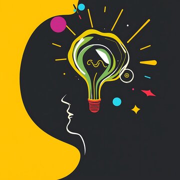 Creative Thinking and Idea Generation Concept.