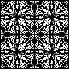 Fototapeta premium Stenciled Template for laser cut, CNC, plotter. Unique design with abstract geometric patterns, modern ornaments. Stencils for cutting of wood, paper, metal, plastic