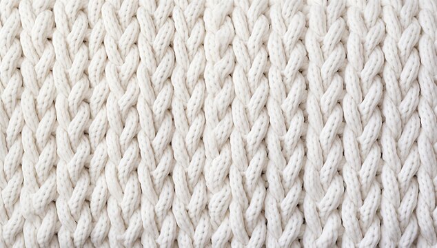 Cream knitted textile texture with soft cable pattern on a greige background, showing warm cozy material and natural handmade feel.