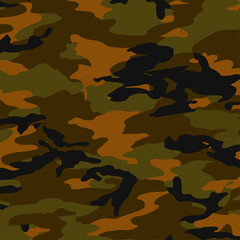 Fototapeta premium Camouflage Pattern in Deep Tones Streetwear Style