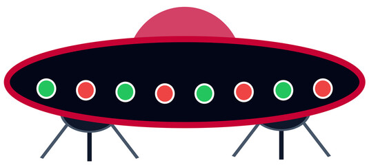 Sci fi flying saucer extraterrestrial space invasion preparing for landing © Michael
