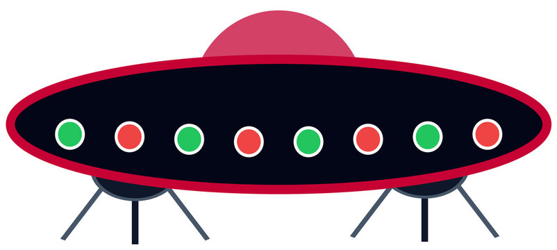 Sci fi flying saucer extraterrestrial space invasion preparing for landing