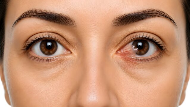 Normal Eye vs Pterygium, Ophthalmology Eye Disease Comparison