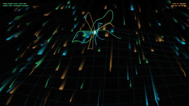 Abstract Holographic Financial Security Matrix Seamless Loop with #...
