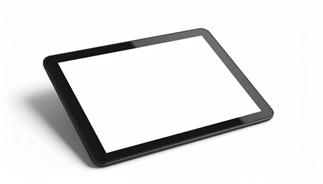tablet pc on white background