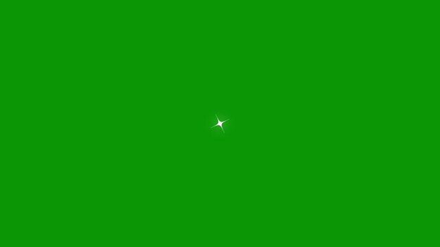 Green twinkle sparkling stars shine animation 4k loop glowing fairy lights glitter shimmer festive holiday sparkle overlay magical flash rays seamless background bright luminous particles dreamy