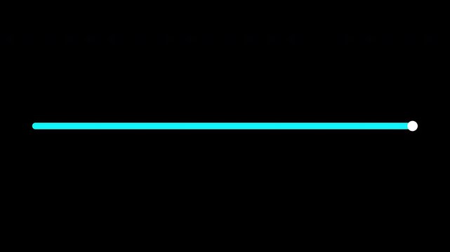 volume increase blue bar and circle button, brightness increase, level up and down, indicator bar for ui simple animation on transparent background, 4k video