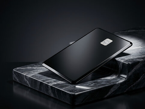 Modern smartphone resting on sleek marble surface with reflective lighting transparent background