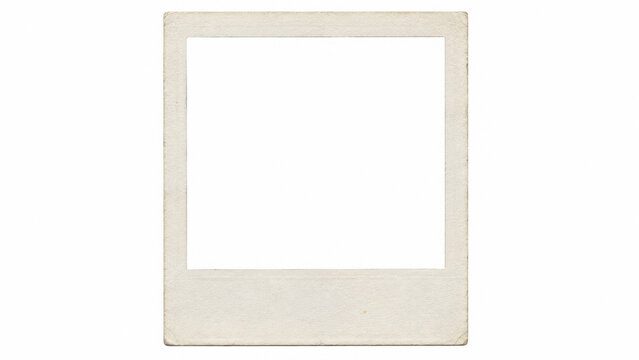 Composite frame for Polaroid photos isolated on transparent background