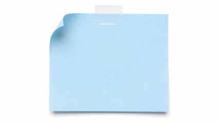 Sticky note reminder. Post it note paper. blue sheets for notes isolated with clipping path on background. ©  IJRAUO