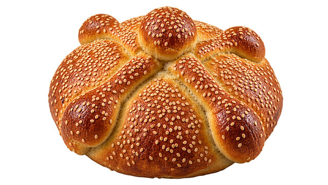 Traditional Pan de Muerto Bread for Mexican Day of the Dead Celebration
