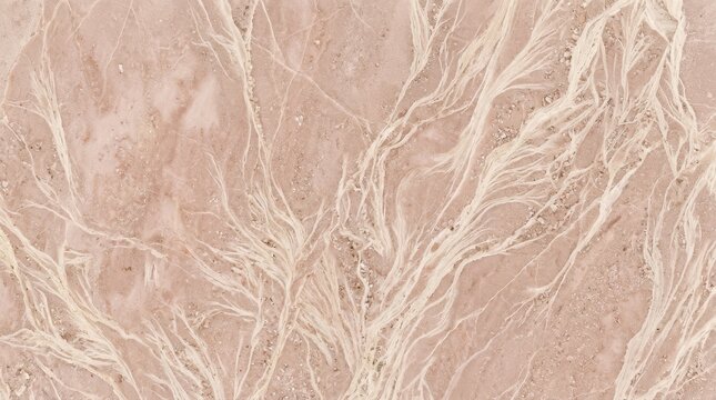 Aerial view of braided river channels in a dry sandy landscape, earth texture