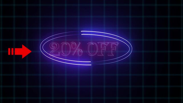 Blue glowing oval shape with 2048 pixel grid background