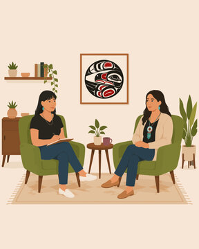Indigenous Women in Mental Health Therapy and Counseling Session