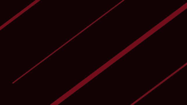 Minimalist red diagonal lines motion background, abstract geometric pattern animation 4k