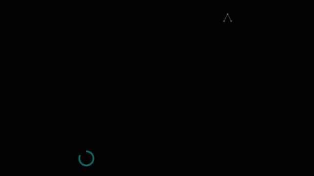 Digital navigation HUD interface with directional caret and system icons loop
