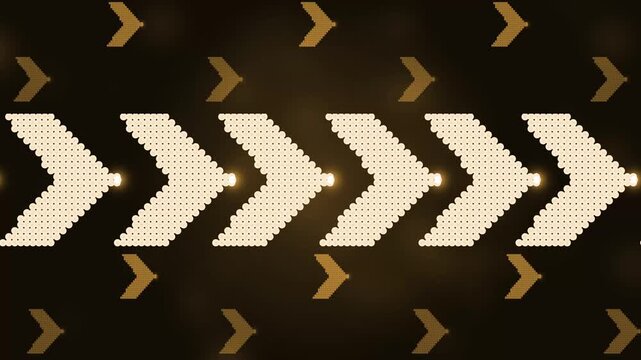 Abstract chevron arrows moving to the right background digital technology style with space for text animation