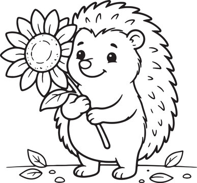 Smiling cartoon dog with spiky fur, standing on beach pebbles smile