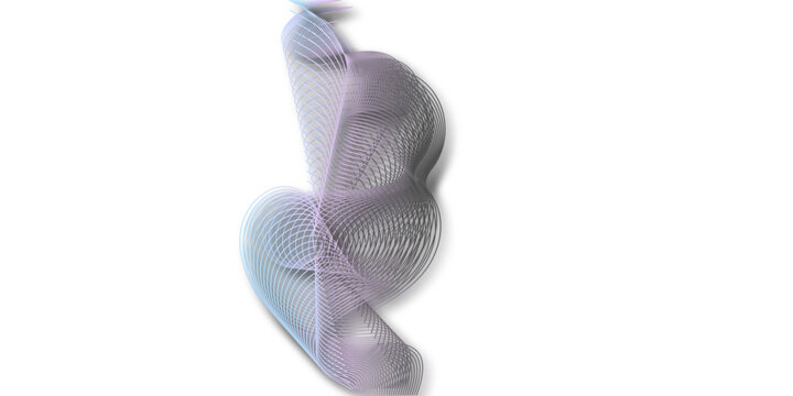 pink ribbon on white background