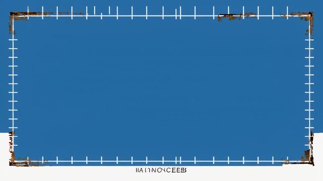 Blue Rectangles with subtle grid lines and white border in cinematic motion