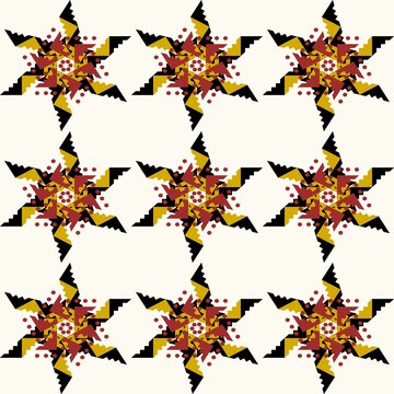 Abstract Geometric Art Deco Style Pattern Background