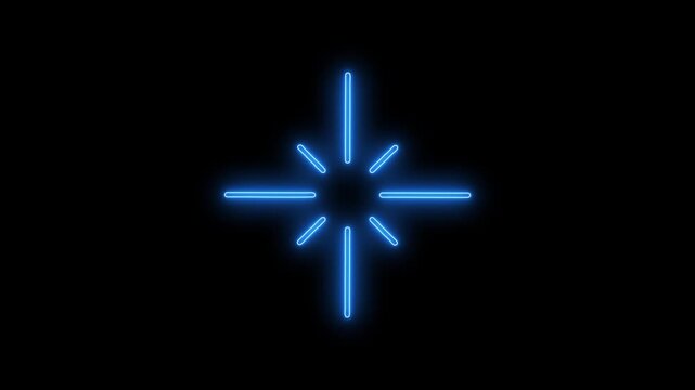 Exploding accent lines in a firework star shape, hand drawn comic style animation.Fireworks during the holiday 4K stock video