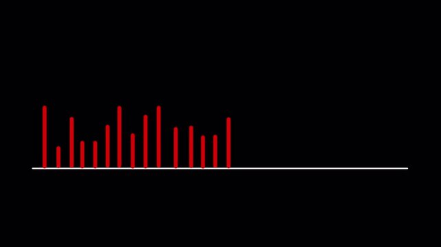 Abstract business graph icon animation background. allusive graph chart showing marketing sales profit increasing to future target suitable for business development direction animation 4k with alpha.