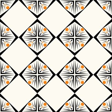 Abstract Geometric Art Deco Style Pattern Background